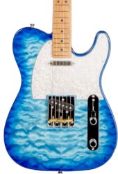 Tel shape electric guitar Fender Made in Japan Hybrid II Telecaster - Aqua Blue